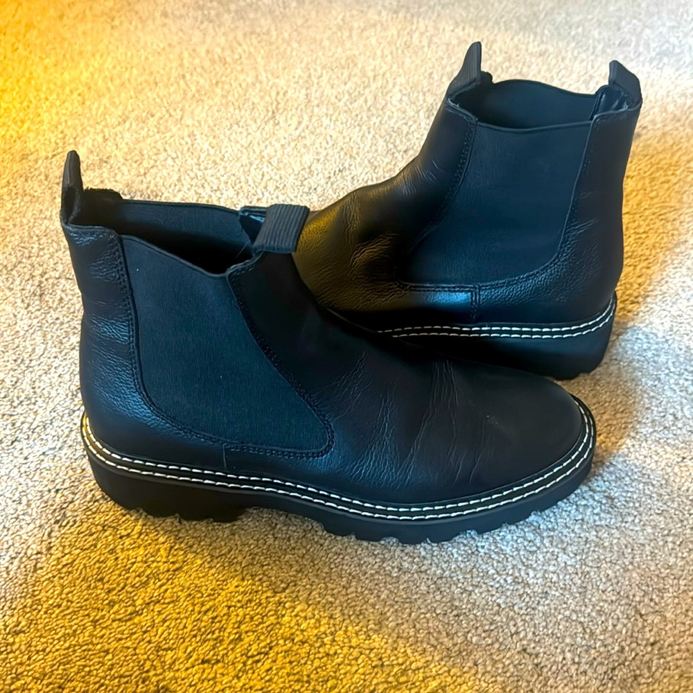 Dolce Vita black leather booties